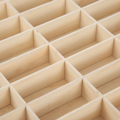 80 Grids for Hot Wheels, Diecast Car Matchbox 1/64 Wood Display Shelf