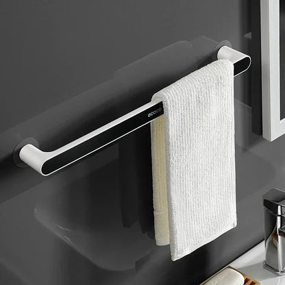 Self-Adhesive Towel Holder Rack, Wall Mounted Towel Hanger, Bathroom Organizer