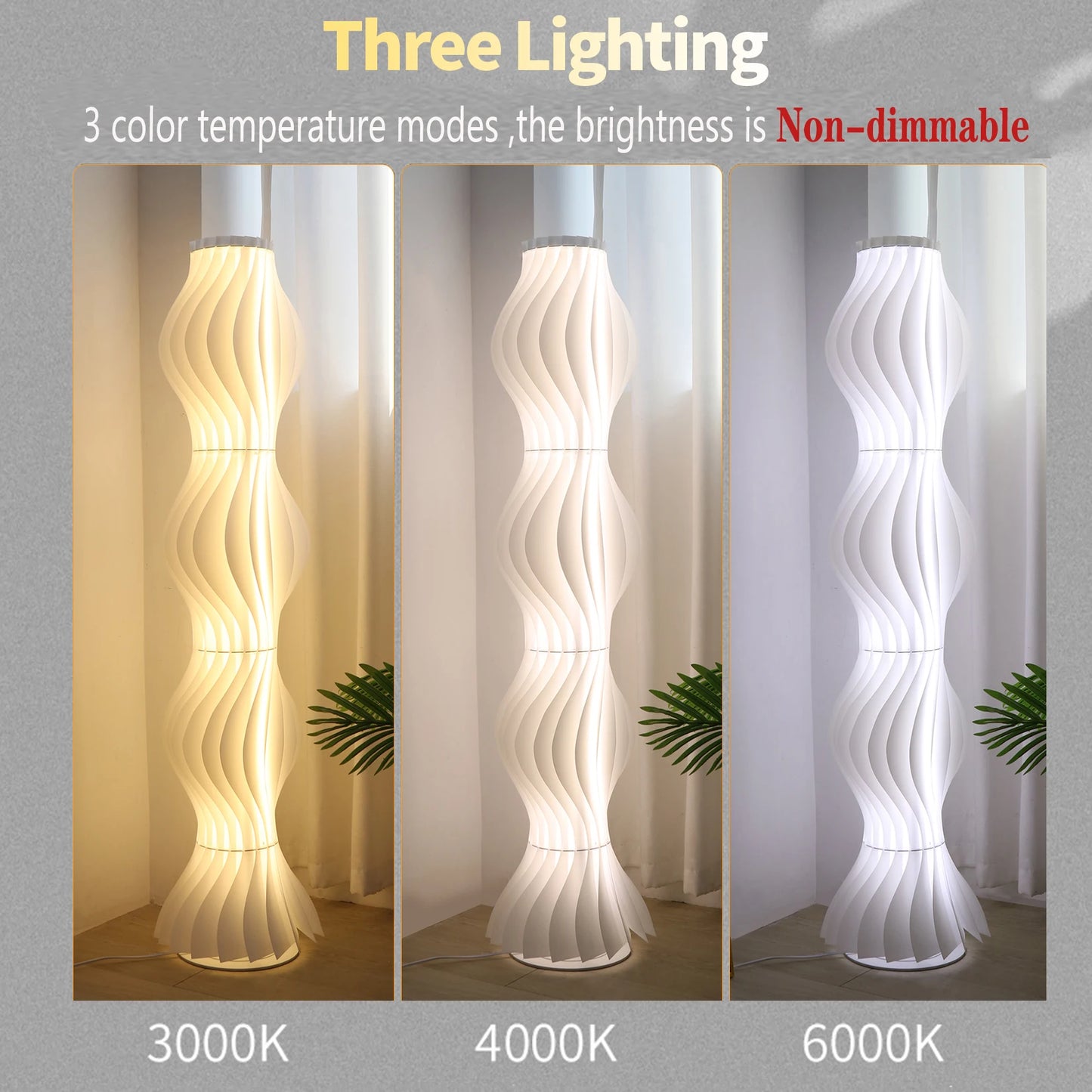 LED Floor Lamp Home Decorative, Dimmable Standing Lamp Tall Corner Lighting