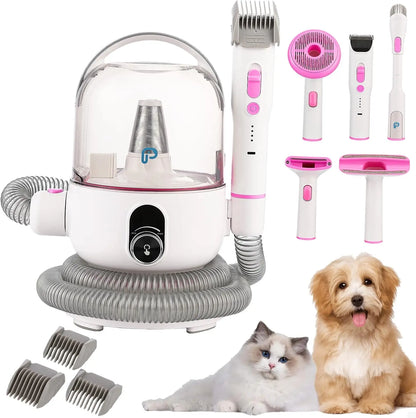 Pet Grooming Vacuum, Dog Hair Vacuum Groomer, Multi-Functional Pet Grooming Kits