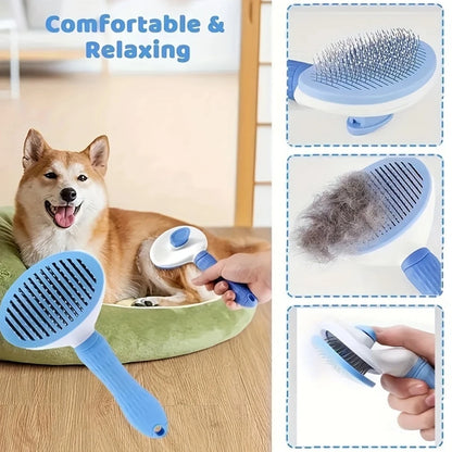7 Pack Pet Grooming Set, Hair Removal Comb for Dog, Flea Comb, Shampoo Brush, Pet Nail Clippers, Toothbrush Set