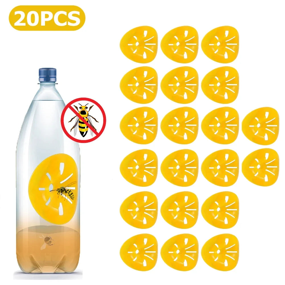 5-20 Pcs Wasp Trap Catcher, Reusable Flower Shape