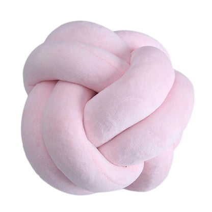 Soft Knot Ball Plush Pillows Round Throw Pillow,  Kids Home Decoration