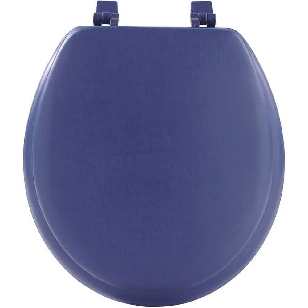 Vinyl Toilet Seat Soft Standard 17"  Navy Blue