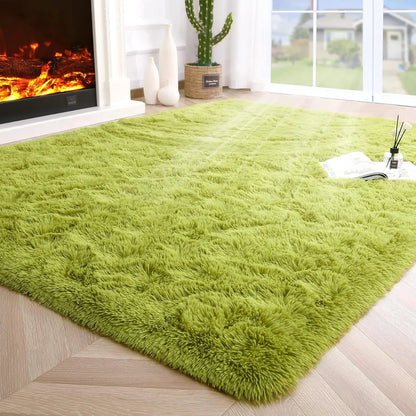 Fluffy area Rugs non slip and soft for kidsl