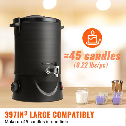 6.5L Wax Melter for Candle Making, Electric Melting Pot. Easy Pour Spout