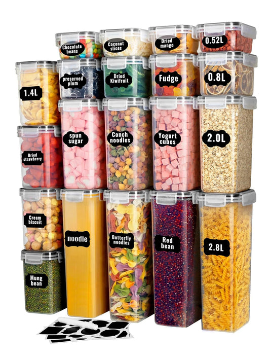 Airtight storage containers with lids  24 Pcs