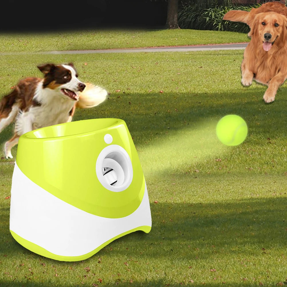 Dog Tennis Launcher Automatic Ball Launcher, Throwing Machine Catapult Pet Toys and Rechargeable