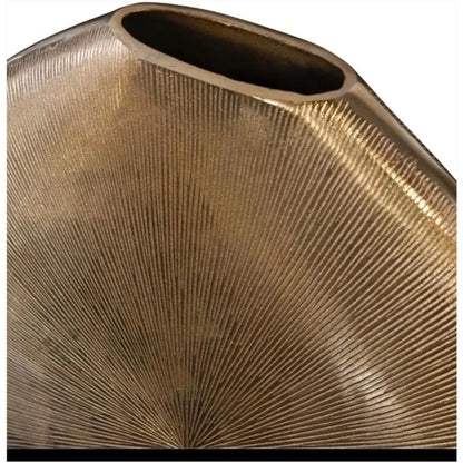 Gold Metal Elegant Flower Vase