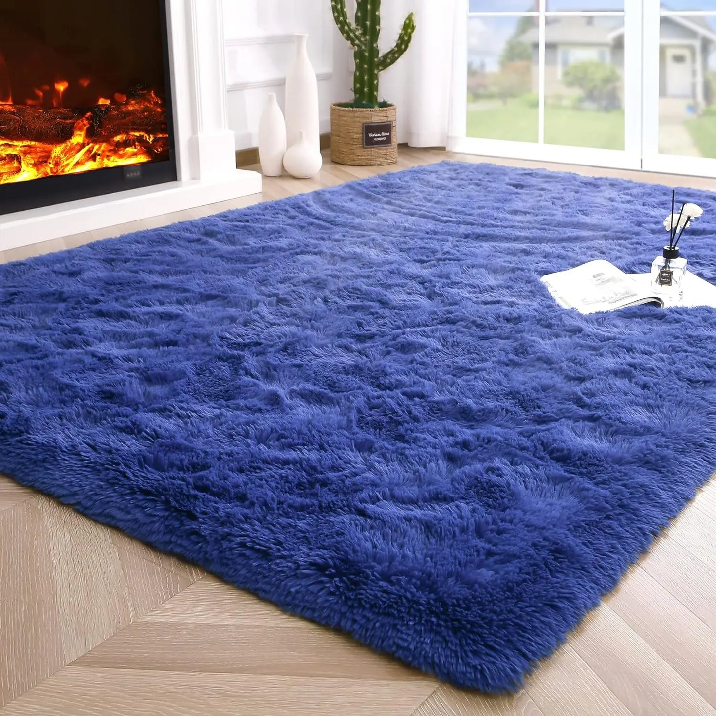 Fluffy area Rugs non slip and soft for kidsl