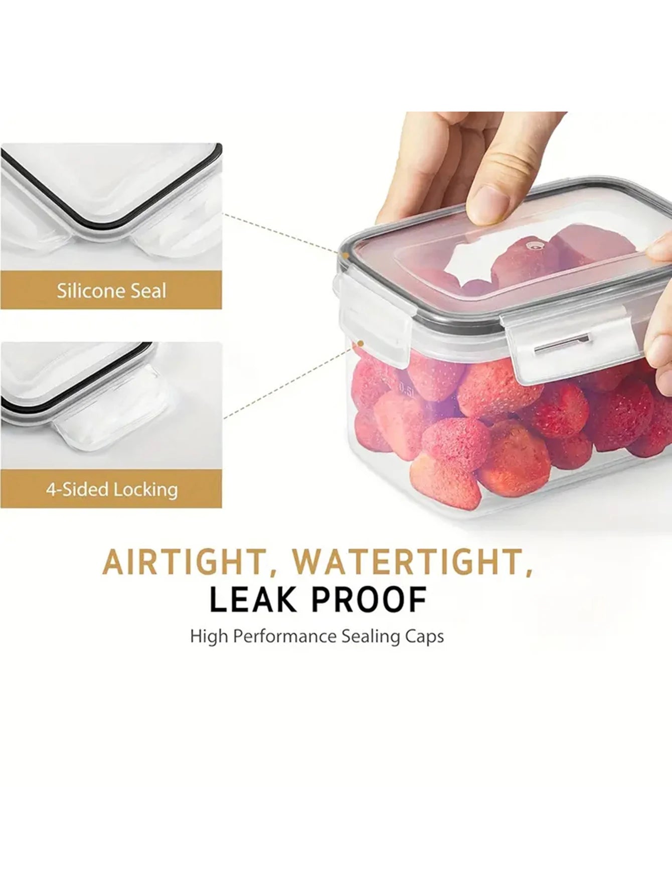 Airtight storage containers with lids  24 Pcs