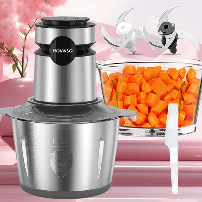 Kitchen in the box Food Processor. 350W  All-Copper Motor Meat Grinder & Food Chopper