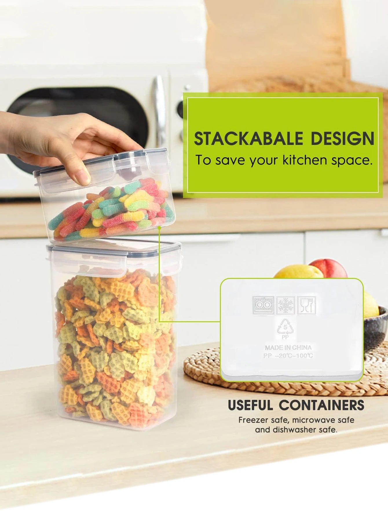 Airtight storage containers with lids  24 Pcs