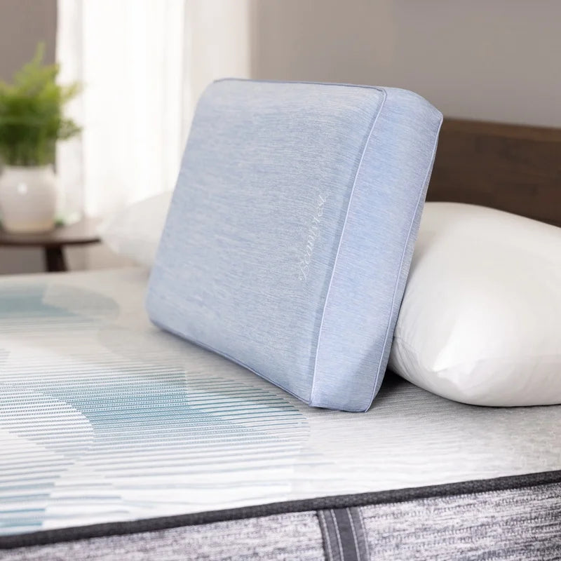 Cooling Memory Foam Pillow with AQUACOOL Technology, Standard Queen Size, Pressure Relief Breathable Washable cover