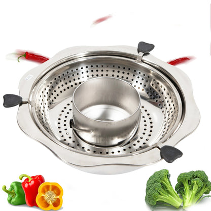 Thick Double Ear Soup Cooker Stainless Steel 1.5mm