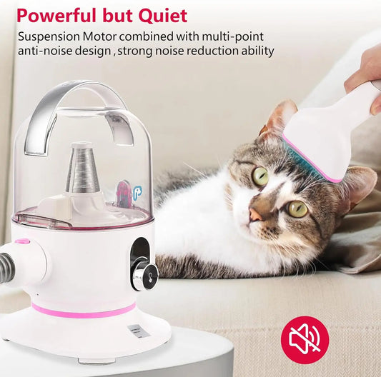 Pet Grooming Vacuum, Dog Hair Vacuum Groomer, Multi-Functional Pet Grooming Kits