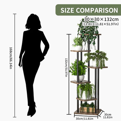 Plant and Flower Stand 6 Tier Shelf Planter Rack