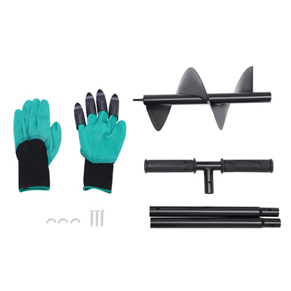 Manual Garden Hole Digging Drill Bit, Hand Drill Auger Hole Digger 6"x33.46"