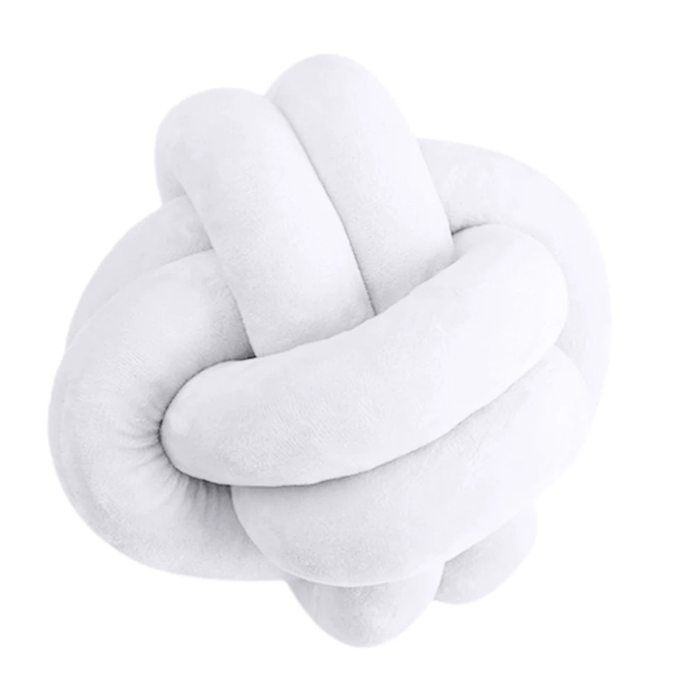 Soft Knot Ball Plush Pillows Round Throw Pillow,  Kids Home Decoration