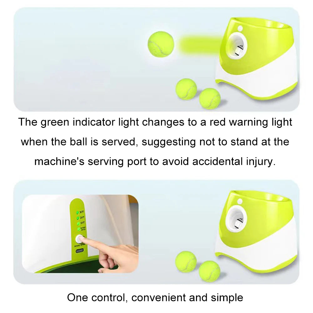 Dog Tennis Launcher Automatic Ball Launcher, Throwing Machine Catapult Pet Toys and Rechargeable