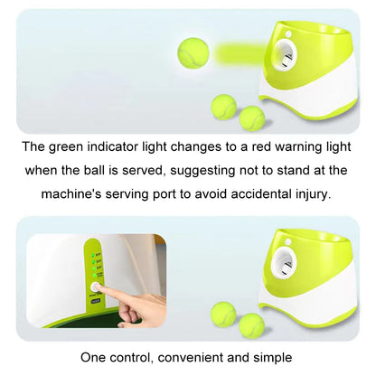 Dog Tennis Launcher Automatic Ball Launcher, Throwing Machine Catapult Pet Toys and Rechargeable