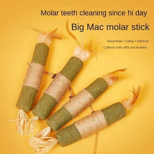 Cat Toys Silvervine Chew Stick, Pet Snack Sticks Natural Stuff with Catnip