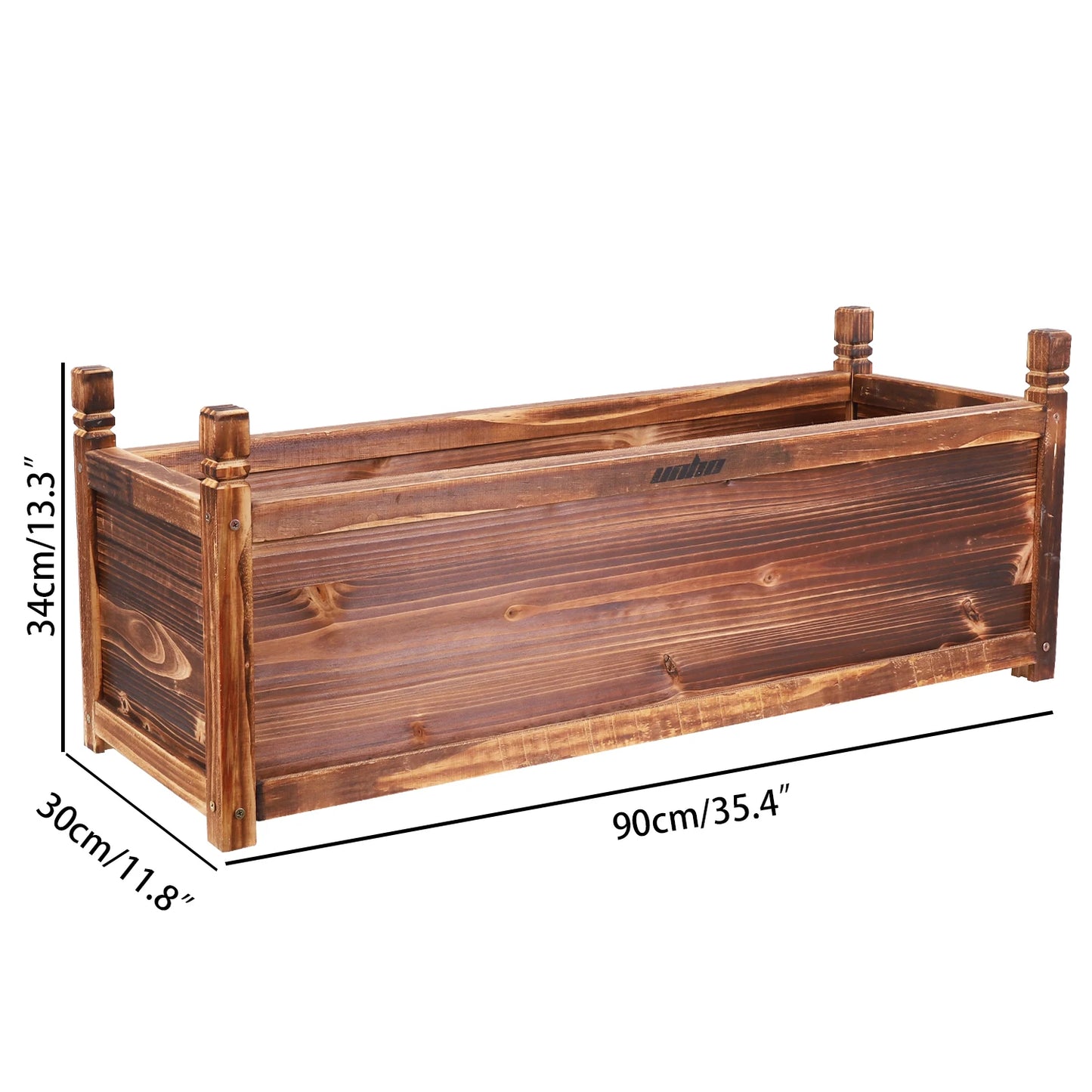 Wood Planter Box, Outdoor Raised Planter Beds, Large Patio Container