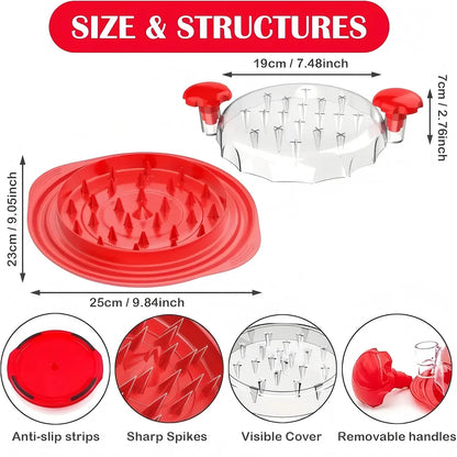Chicken or Beef Shredder Tool, Visible Meat Shredder Twist Chopper