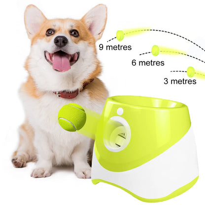 Dog Tennis Launcher Automatic Ball Launcher, Throwing Machine Catapult Pet Toys and Rechargeable