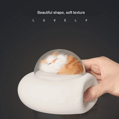 Silicone Pet Spaceship Lamp Night Light, USB Charging, Bedroom, Bedside LED Light.