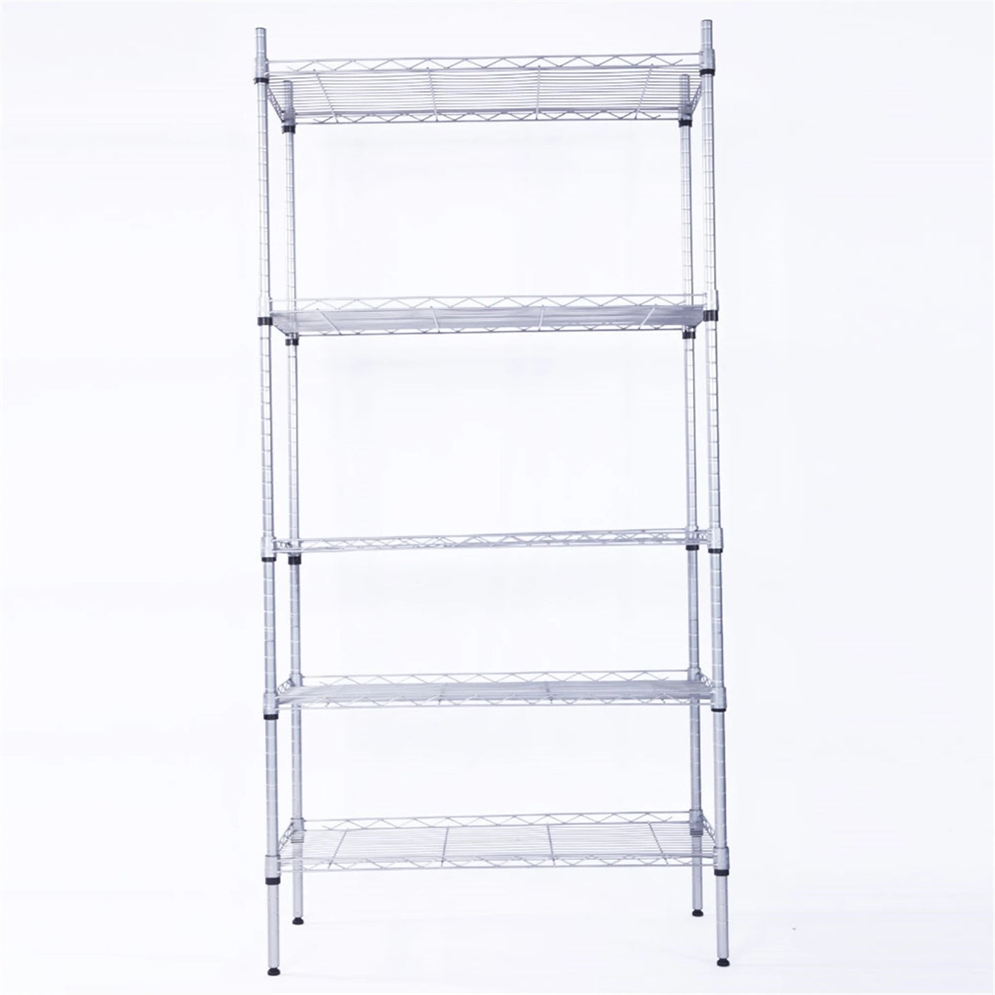 XM-304B Rectangle Carbon Steel Metal Assembly 5 Shelf Storage Rack