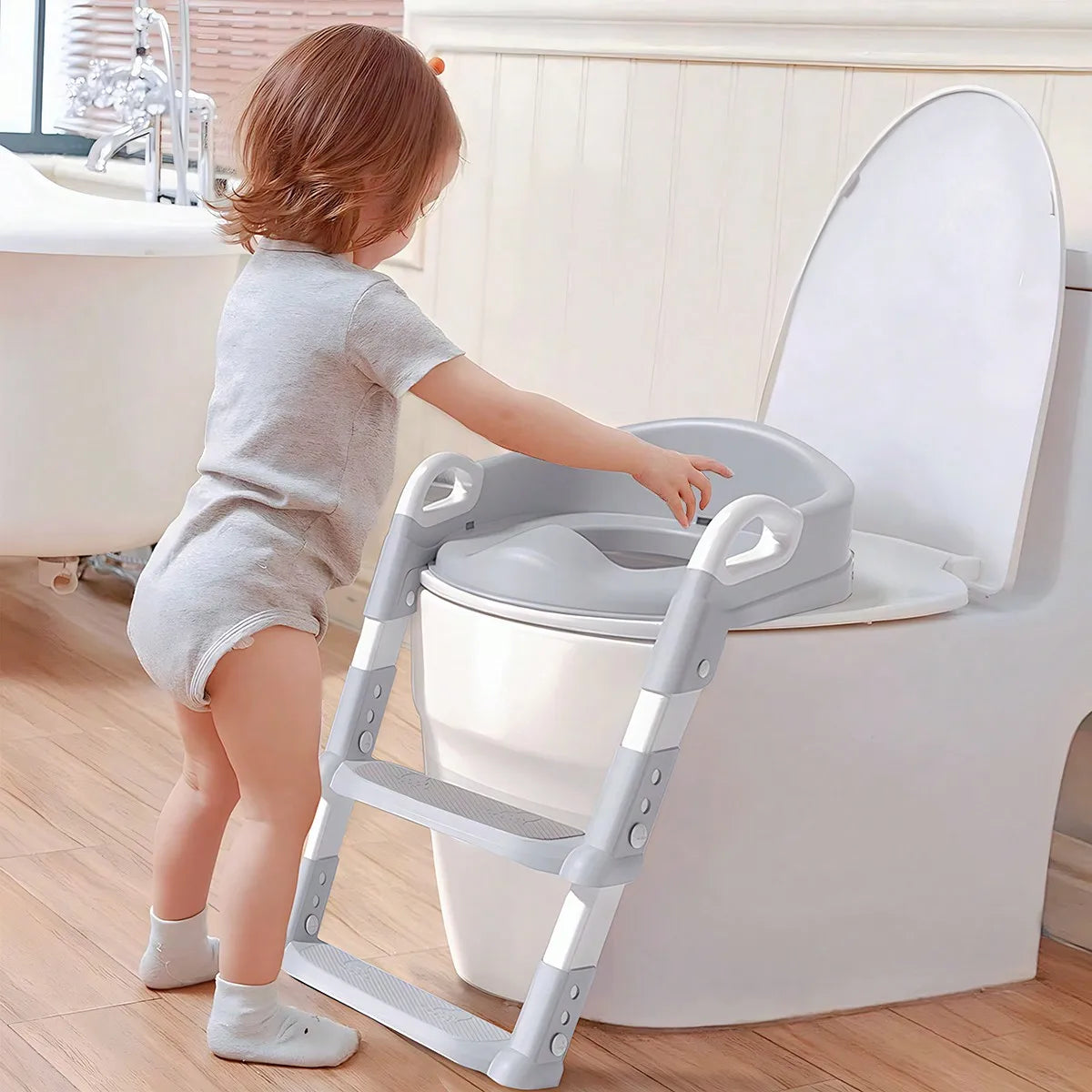 Potty Training Seat W/Step Stool Ladder, Adjustable