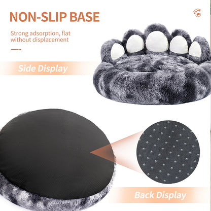 Cozy Comfy Pet Dog Bed, Paw Shaped Warm Dog Bed, Cushion for Your Furry Friend Fluffy Dog or Cat