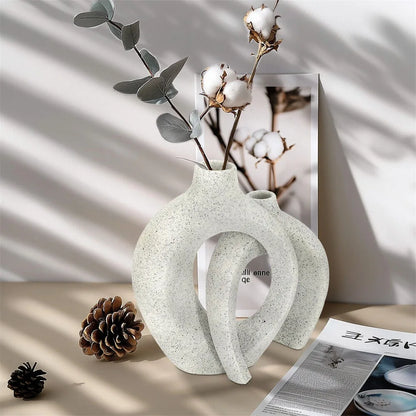 Hollow Snuggle Vase 2 pcs  Nordic Style