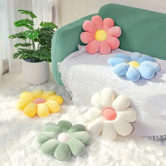 1pc Soft and Comfortable floral pattern pillow cushion, for bedroom, dormitory and home decor.