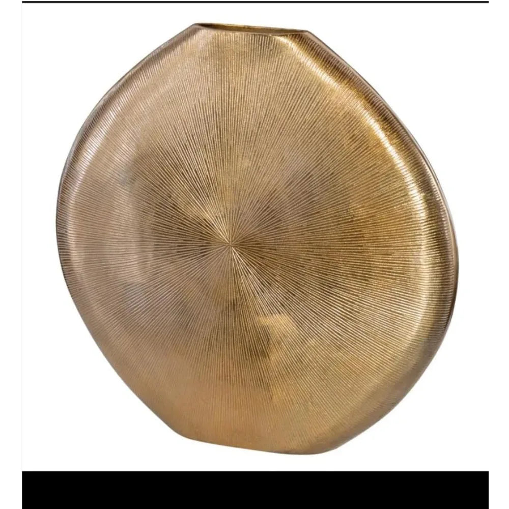 Gold Metal Elegant Flower Vase