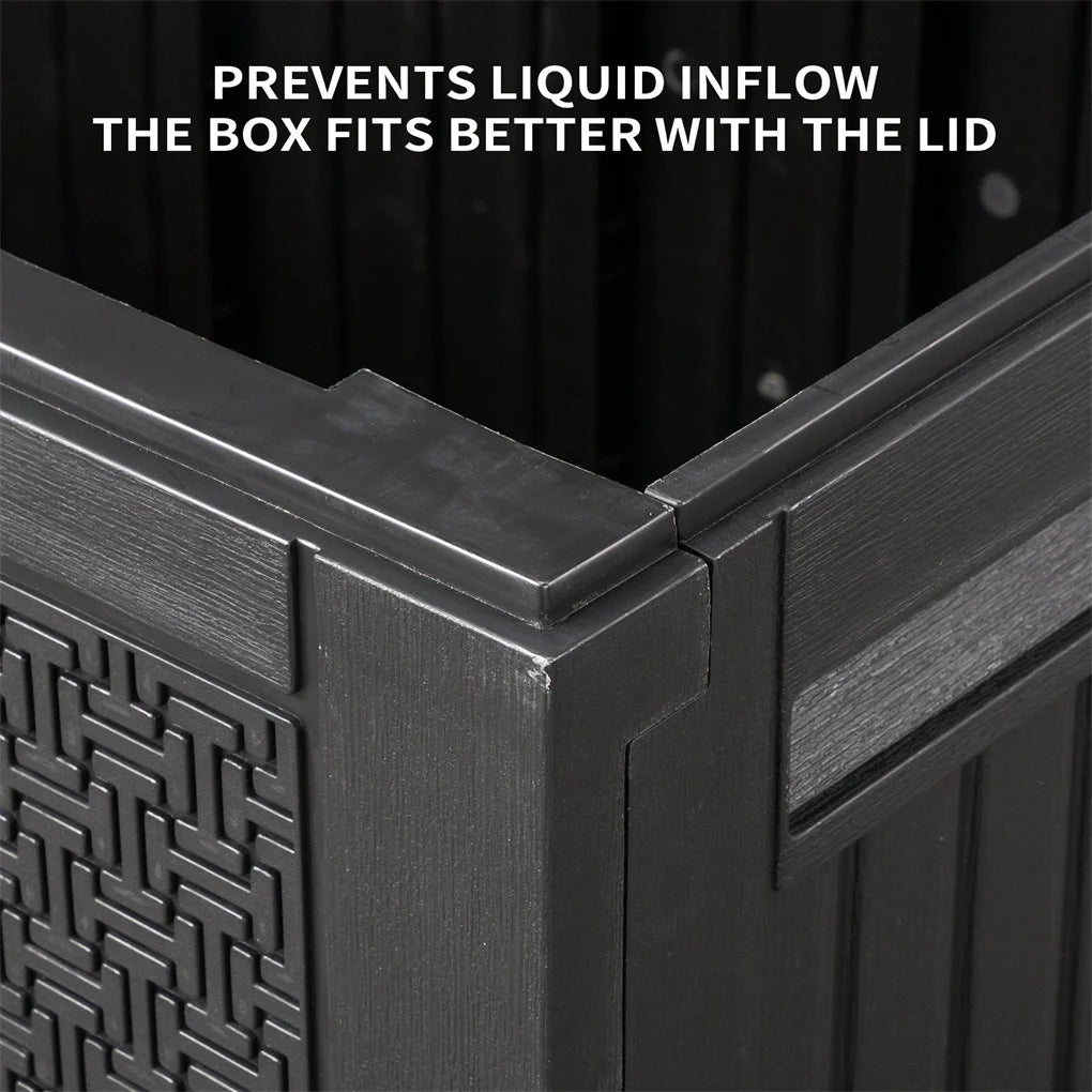 90 Gal Outdoor Garden Plastic Storage, Deck Box