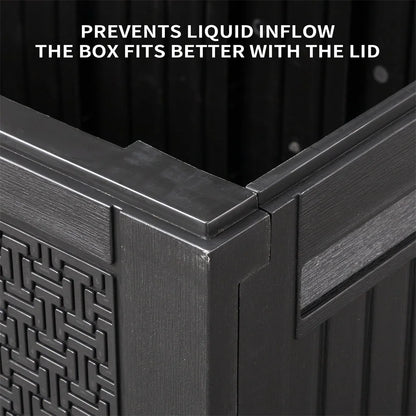 90 Gal Outdoor Garden Plastic Storage, Deck Box