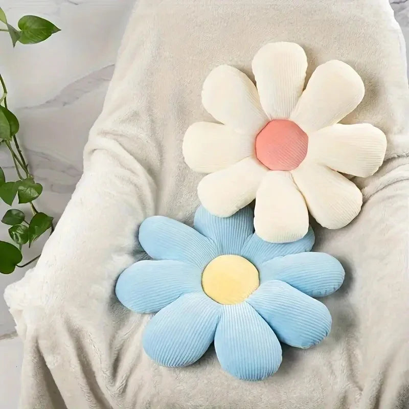 1pc Soft and Comfortable floral pattern pillow cushion, for bedroom, dormitory and home decor.
