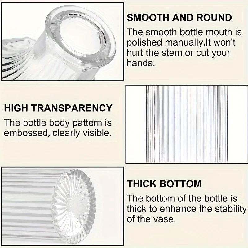 Glass Bud Vases, Bulk, 30 piece set, Cute Vintage Glass