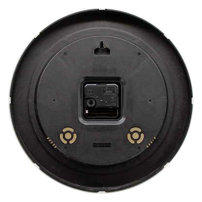 12" Quartz Wall Clock, Iridescent Stylish Design, Large Bold Numbers, Easy Read