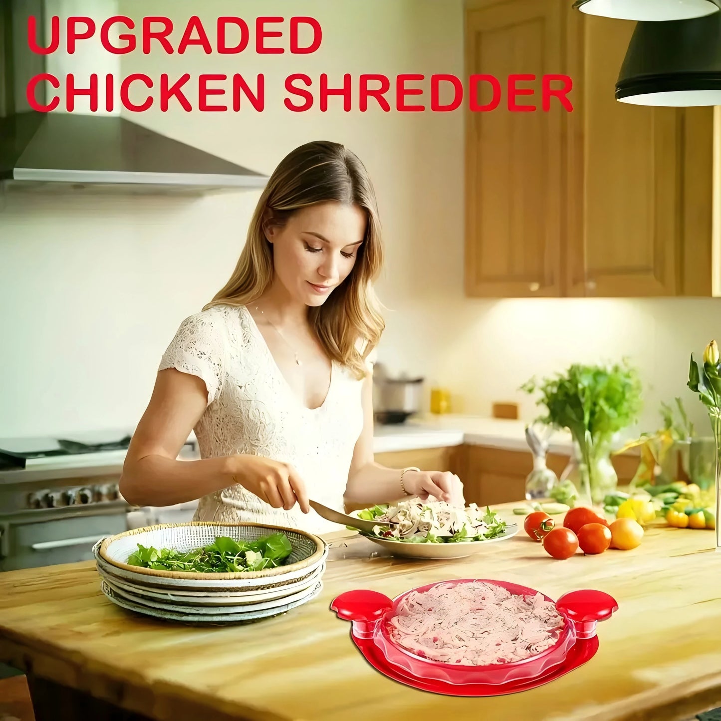 Chicken or Beef Shredder Tool, Visible Meat Shredder Twist Chopper