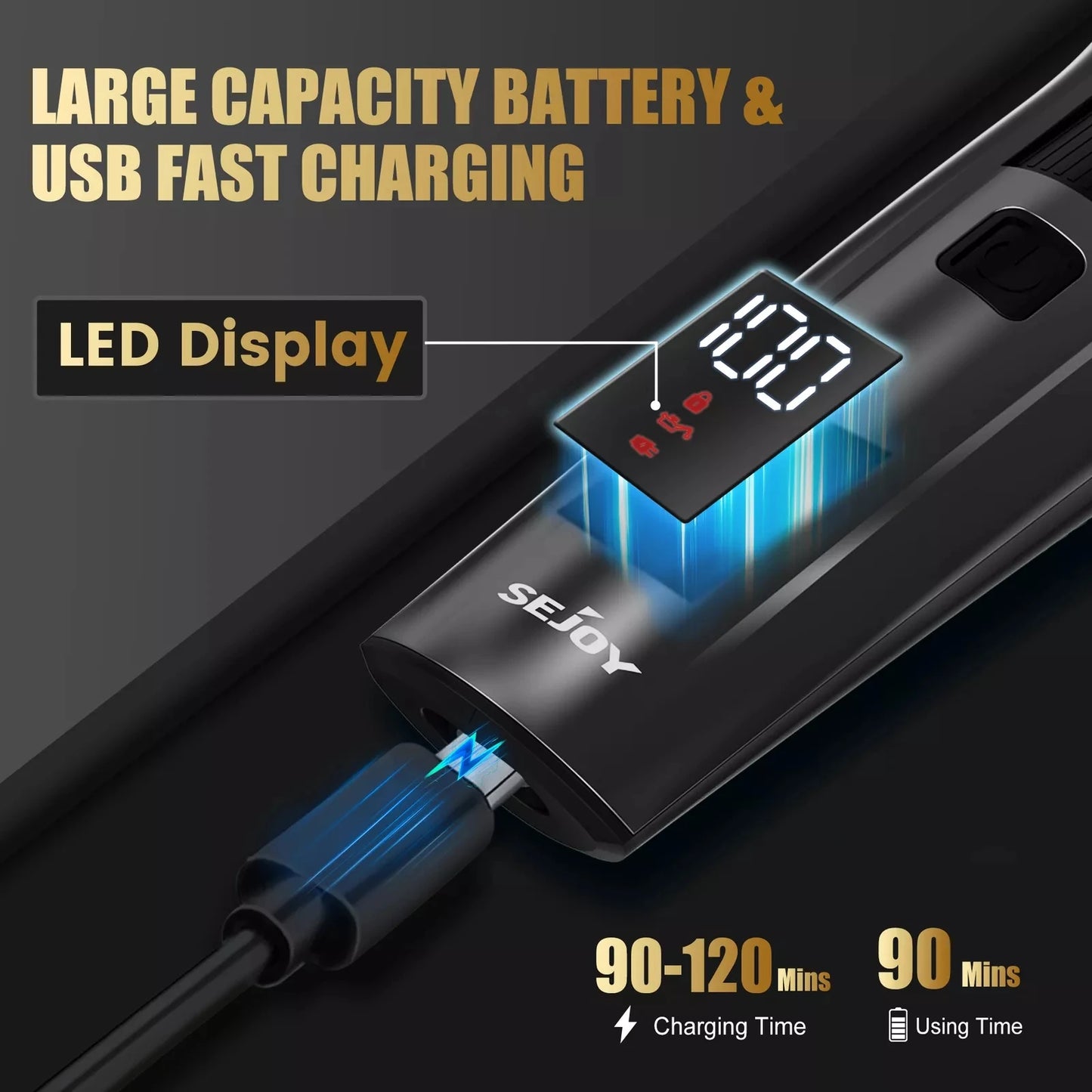 Pet Hair Clippers For Dog-Cat, Trimmer Shaver Hair Cutting Machine, Puppy Grooming, Low Noice