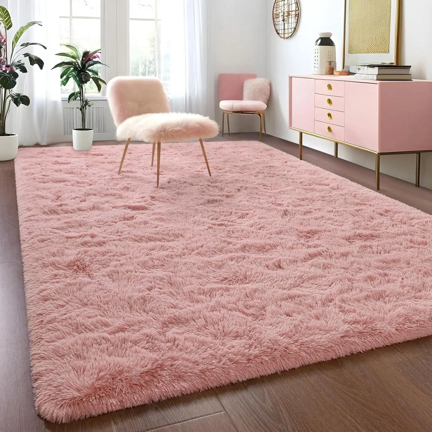 Fluffy area Rugs non slip and soft for kidsl