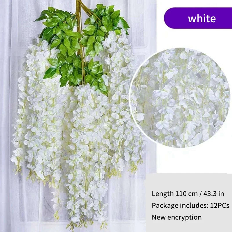 Artificial Wisteria Flower Hanging Garland