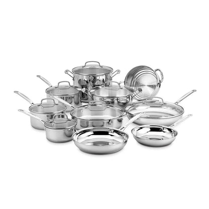 Stainless Steel Induction Cookware Set,  17 Pieces