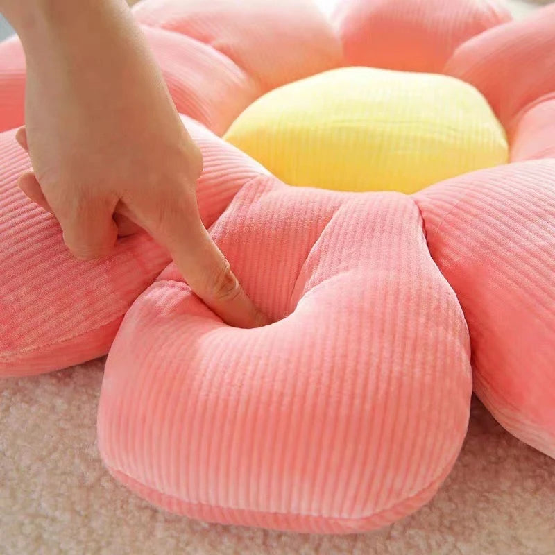 1pc Soft and Comfortable floral pattern pillow cushion, for bedroom, dormitory and home decor.