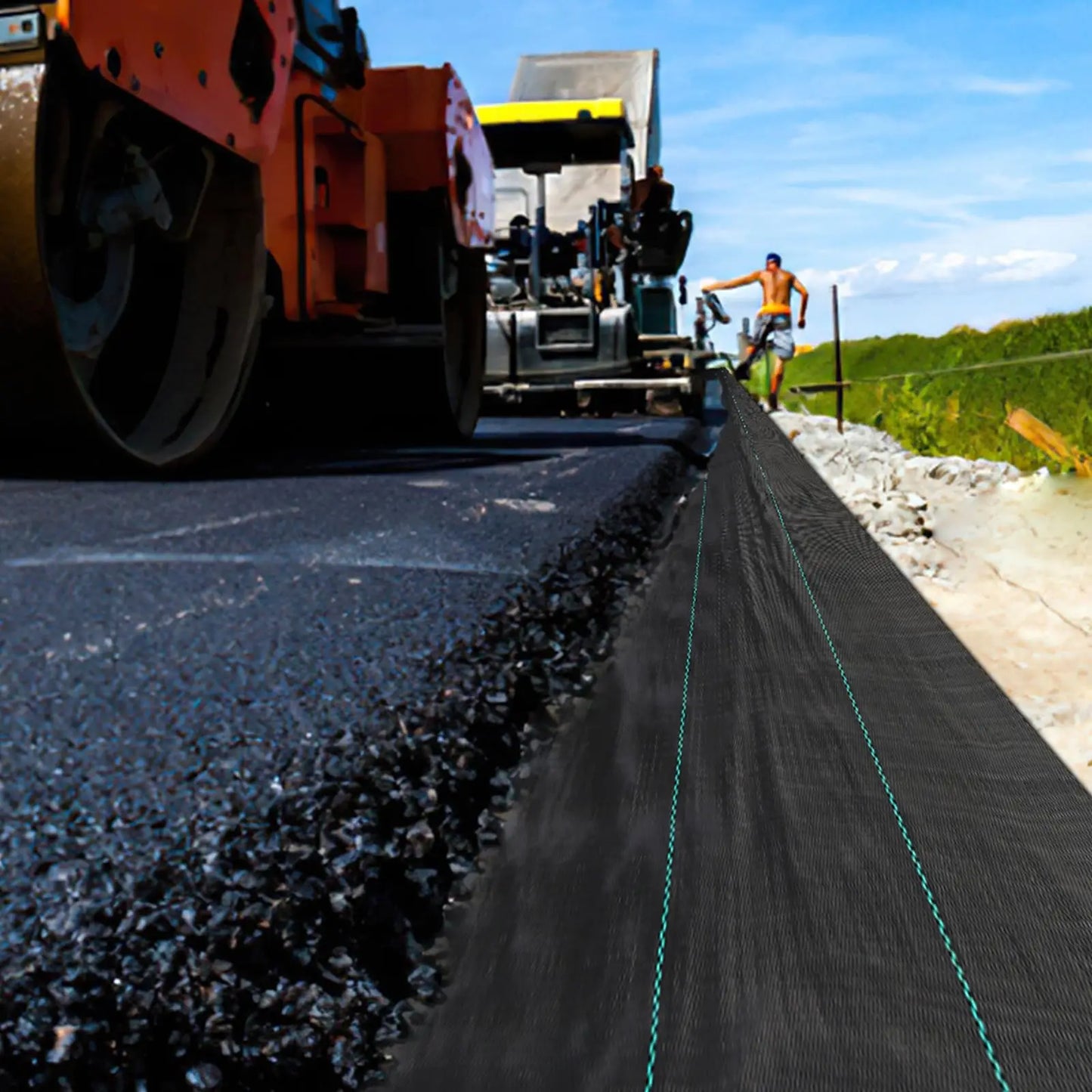 3/4/6*300/600FT Weed Barrier Landscape Fabric,Heavy Duty Weed Block