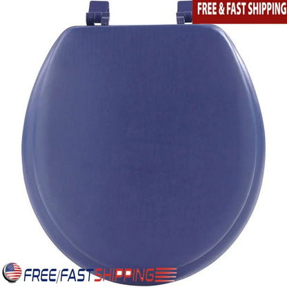Vinyl Toilet Seat Soft Standard 17"  Navy Blue